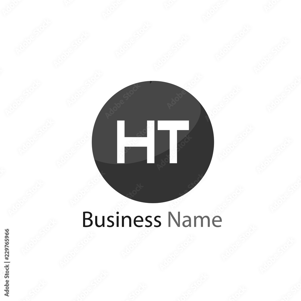 Initial HT Letter Logo Design Initial HT Letter Logo Design