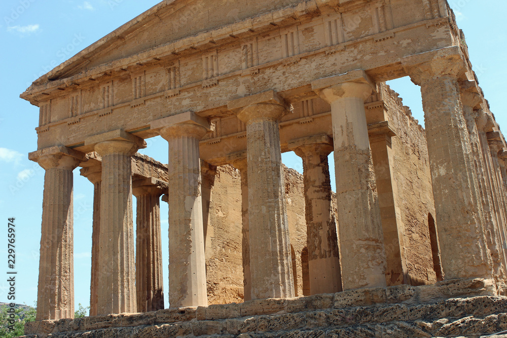 Naklejka premium Sicile, site archéologique de Agrigento