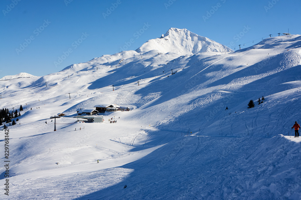 Winteraufnahmen im Skigebiet Ratschings-Jaufen in Nord-Italien Winteraufnahmen im Skigebiet Ratschings-Jaufen in Nord-Italien