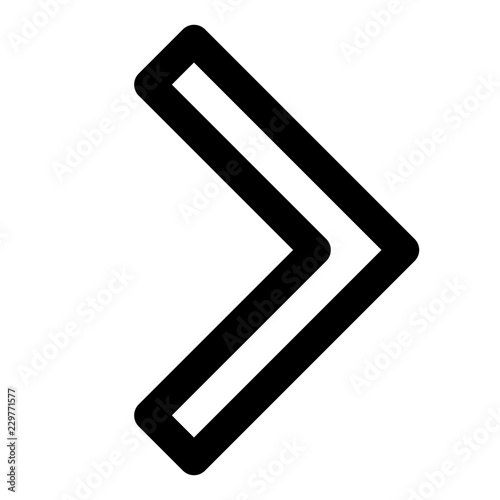 Chevron arrow pointing rightward