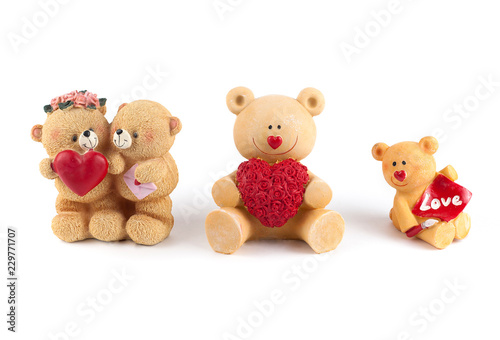 Teddy bear with red heart. Valentine's Day © Object Studio