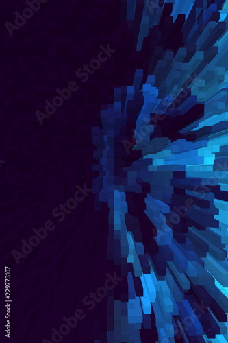 Multicolor  dynamic cubes and vivid shapes background for interesting and creative ideas. Suitable for web, print, wallpapers.
