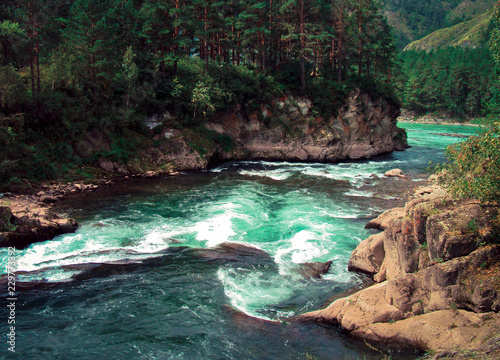 living river.Altai, Russia