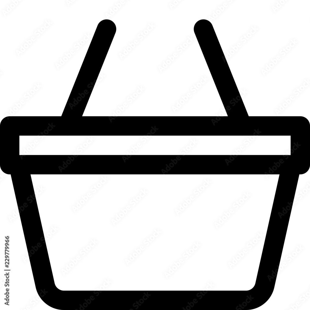 Shopping basket isolated Shopping basket isolated