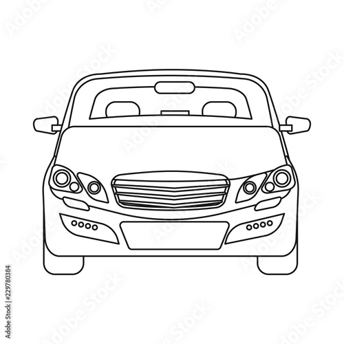 Vector illustration of auto and part logo. Set of auto and car stock symbol for web.