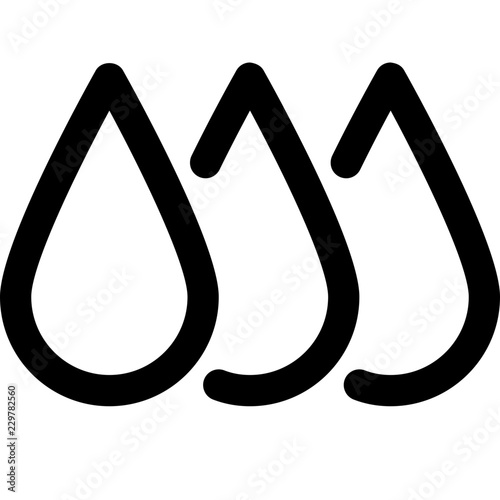 Ink level droplets