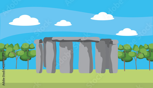 Hedgestone monument cartoon