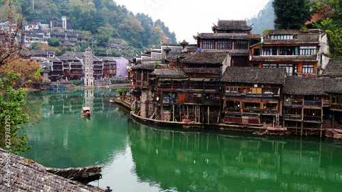 View of Fenghuang ancient city