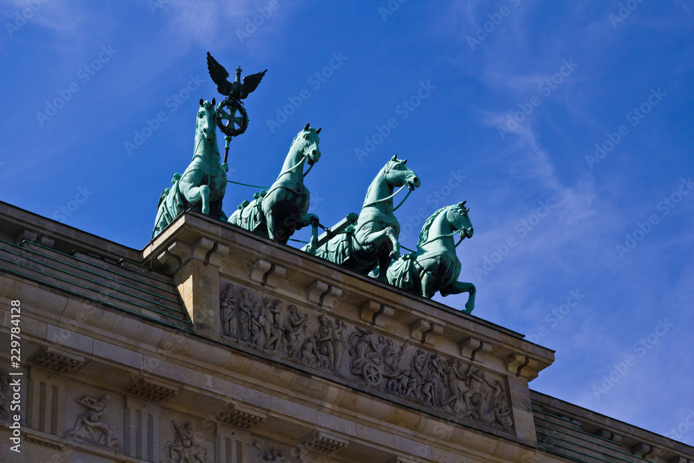 Fototapeta premium Brandenburg Gate Quadriga, Berlin