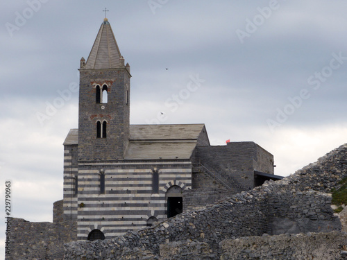The Church of Saint Peter in Portovenere in Liguria - Italy