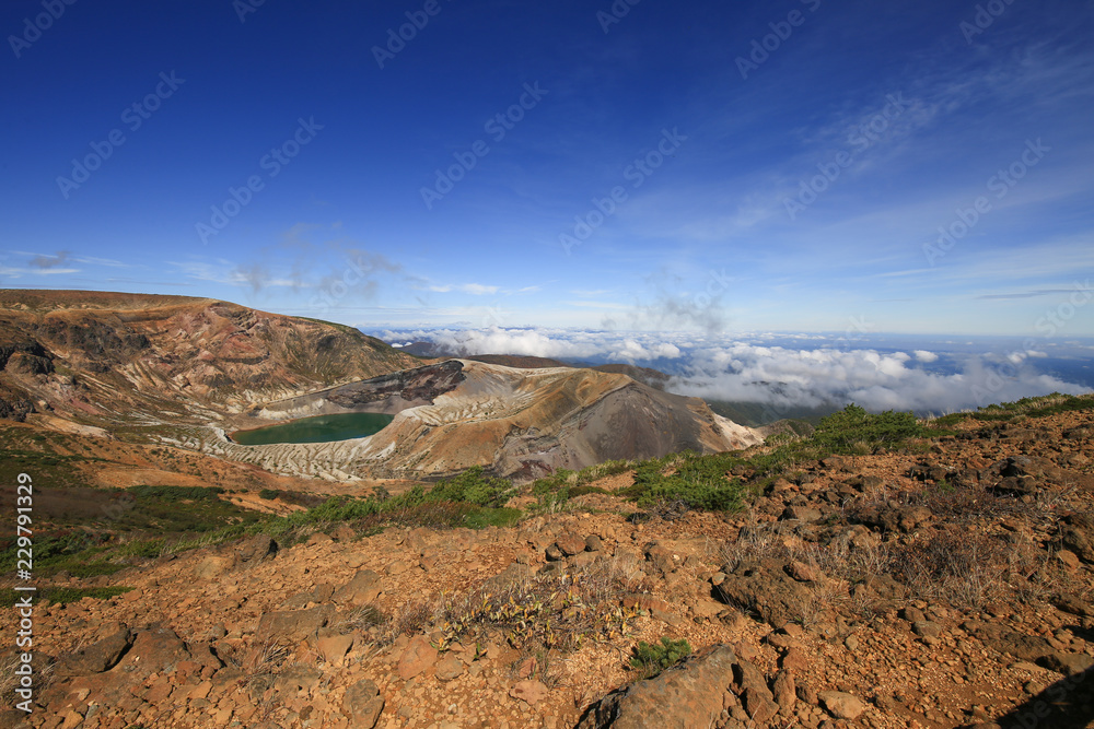 Obraz premium 蔵王 お釜 (宮城県蔵王町)