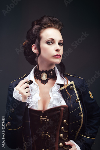 Portrait of a young woman, Victorian style