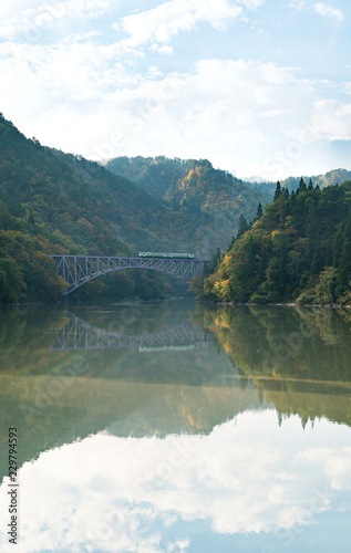 Fukushima First Bridge Tadami River Japan photo