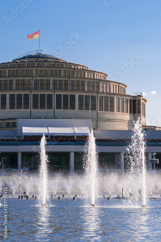 Multimedia Fountain at the Pergola, Centennial Hall, Wroclaw, Poland