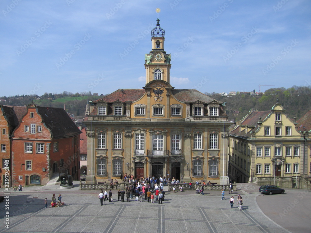 Barockes Rathaus in Schwäbisch Hall