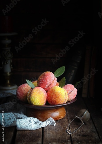 Печенье персики