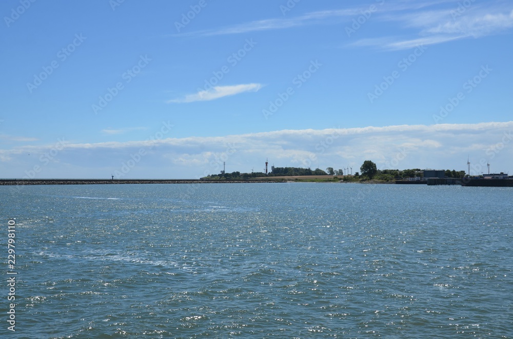 Puttgarden am Fährhafen der Insel Fehmarn