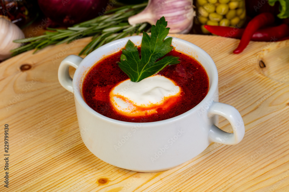 Russian soup borsch Russian soup borsch