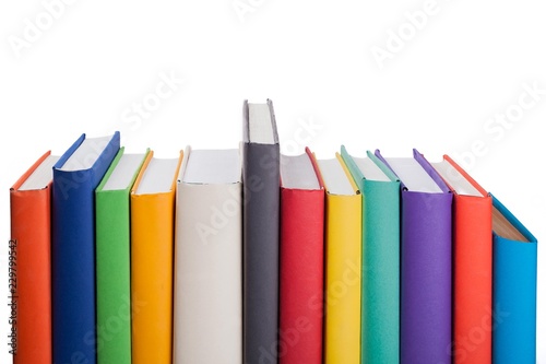 Row of Colorful Books