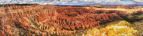 Panorama of bryce canyon in utah