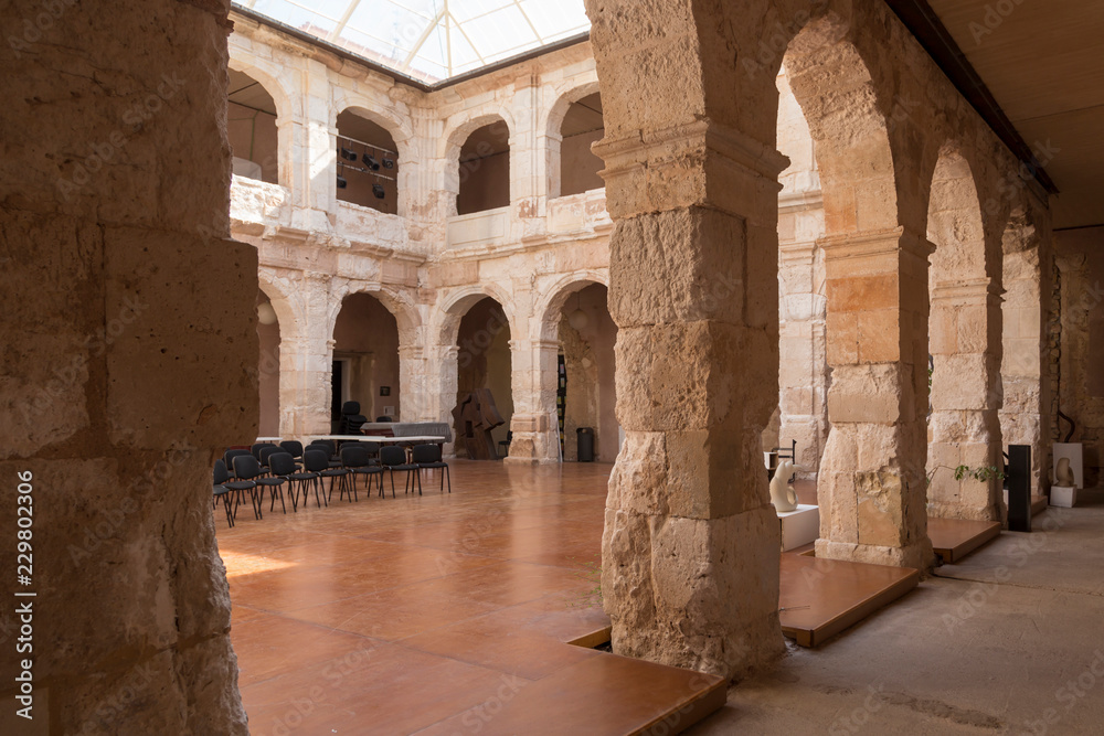 patio in the palace of the Duke of Medinaceli, Soria, Spain