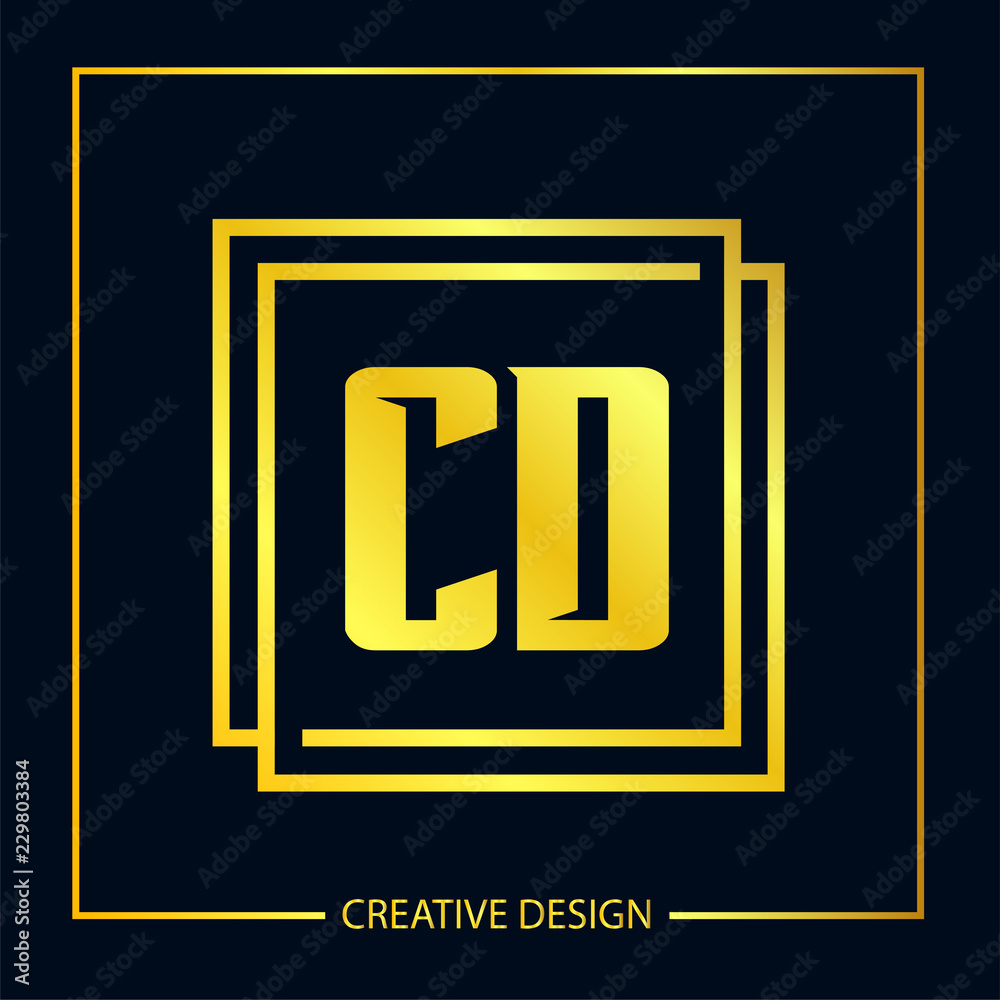 Initial Letter CD Logo Template Design Initial Letter CD Logo Template Design