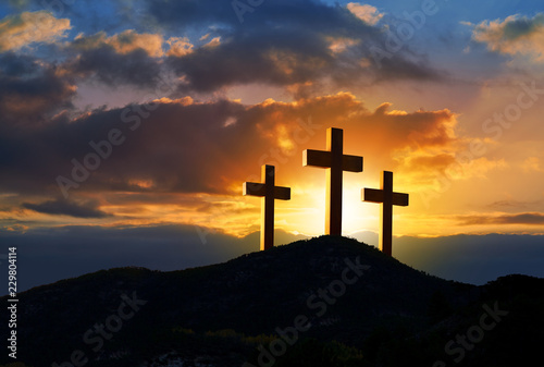 Crucifixion cross symbol of Golgotha
