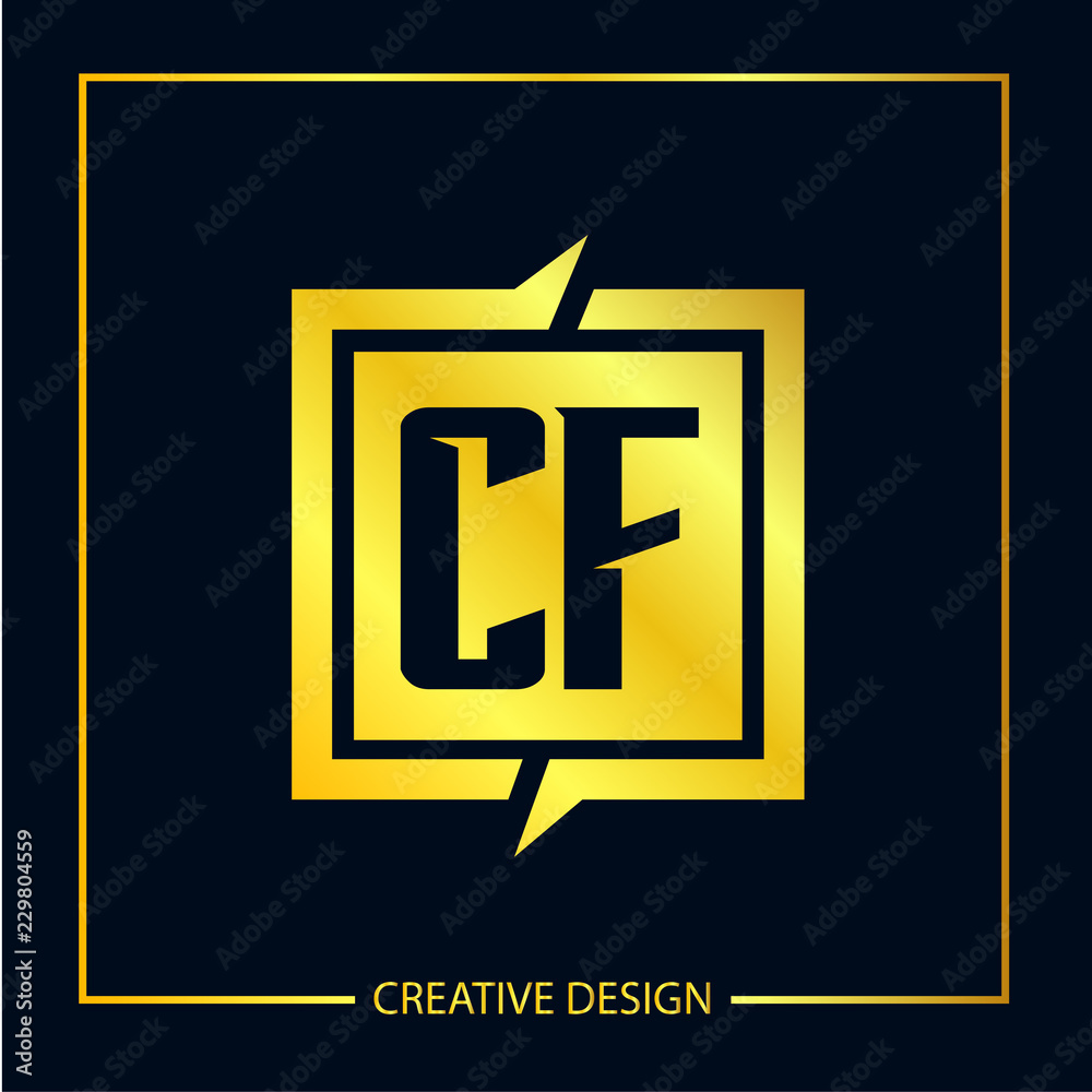 Initial Letter CF Logo Template Design Initial Letter CF Logo Template Design