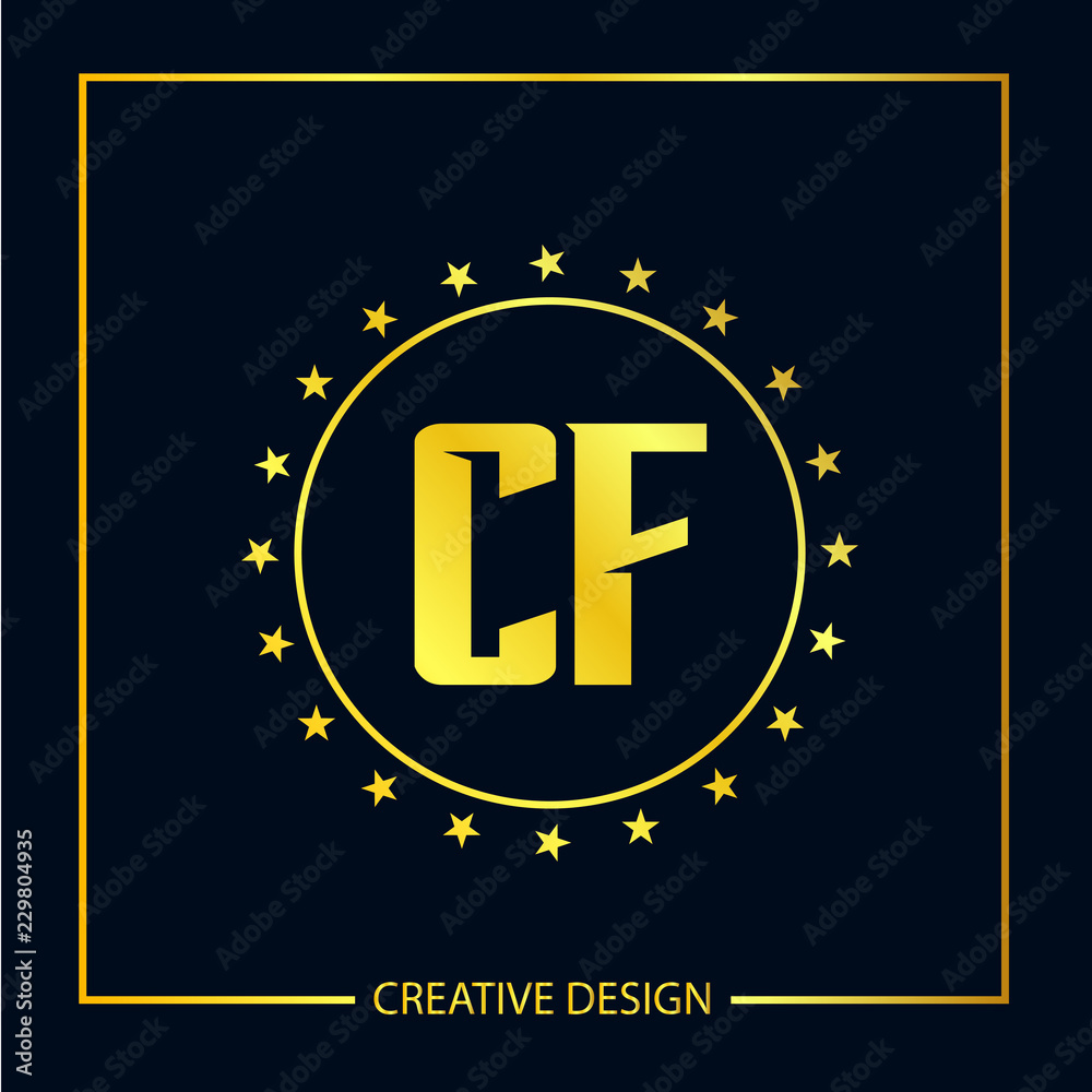 Initial Letter CF Logo Template Design Initial Letter CF Logo Template Design