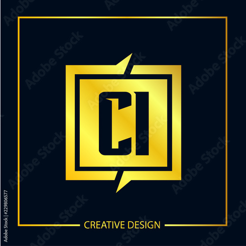 Initial Letter CI Logo Template Design