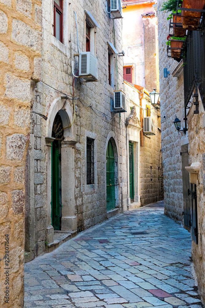 Street in the old town, Kotor, Montenegro