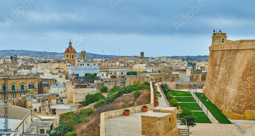 The outer walls of Rabat, Gozo, Malta photo