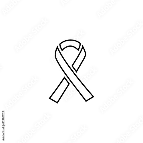 Mourning and melanoma support symbol