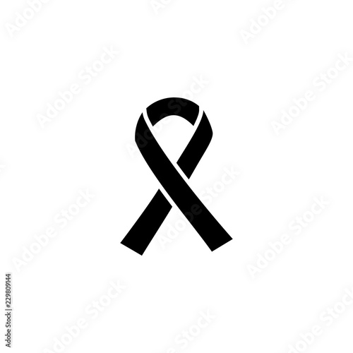 Mourning and melanoma support symbol