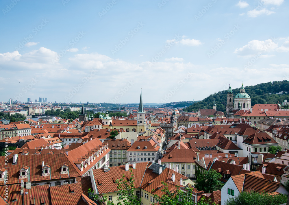Beautiful roofs of Prague