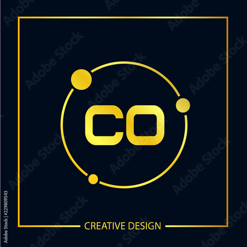 Initial Letter CO Logo Template Design