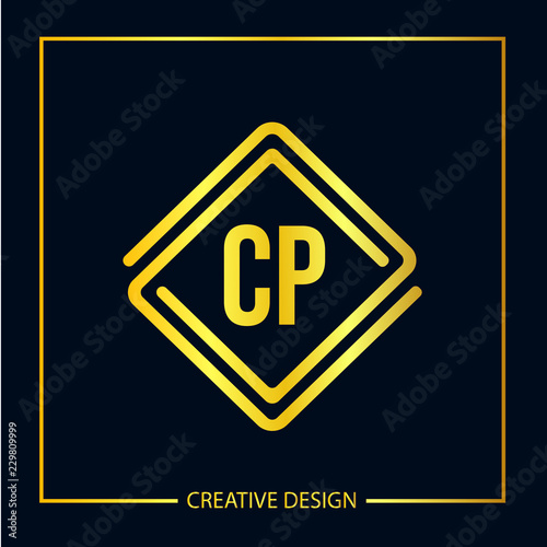 Initial Letter CP Logo Template Design