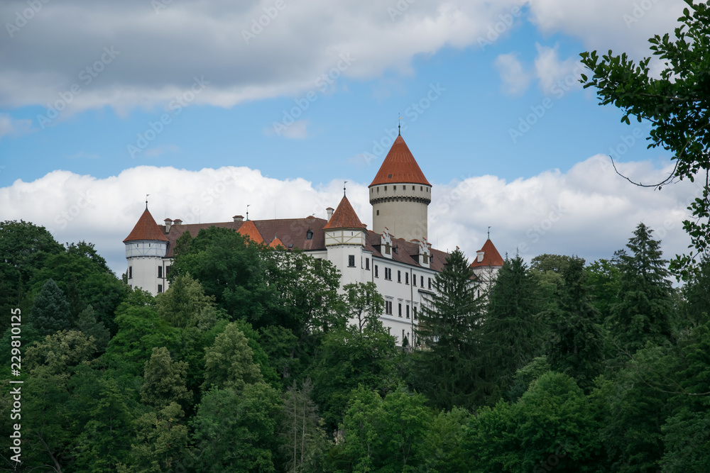 View of the Czech castle Konopiste