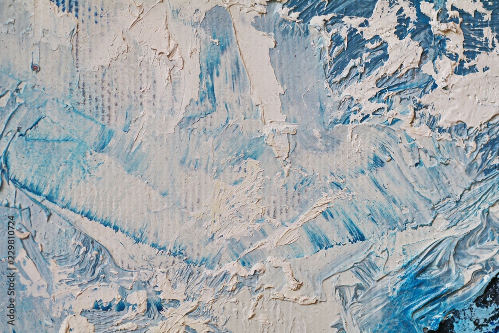Close up texture with brush strokes and palette knife strokes. Suitable for creative ideas, backgrounds and  textures.