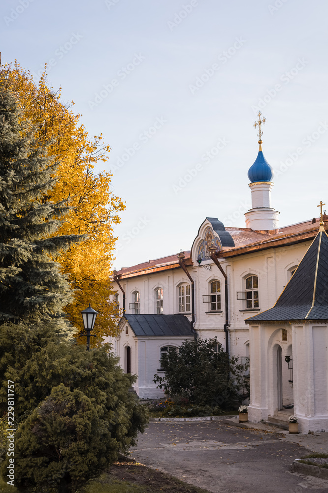 Autumn view of the St. John the Theologian Monastery in Ryazan, Russia