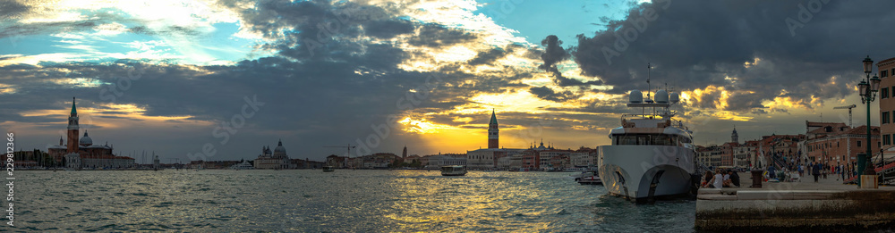 Italy beauty, breathtaking Venice seafront, Venezia