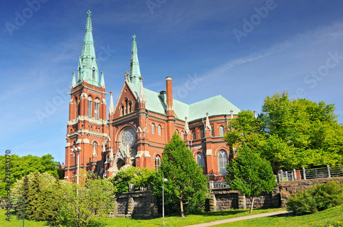 St. John's Church in Helsinki, Finland is a Lutheran church designed by the Swedish architect Adolf Melander in the Gothic Revival style.