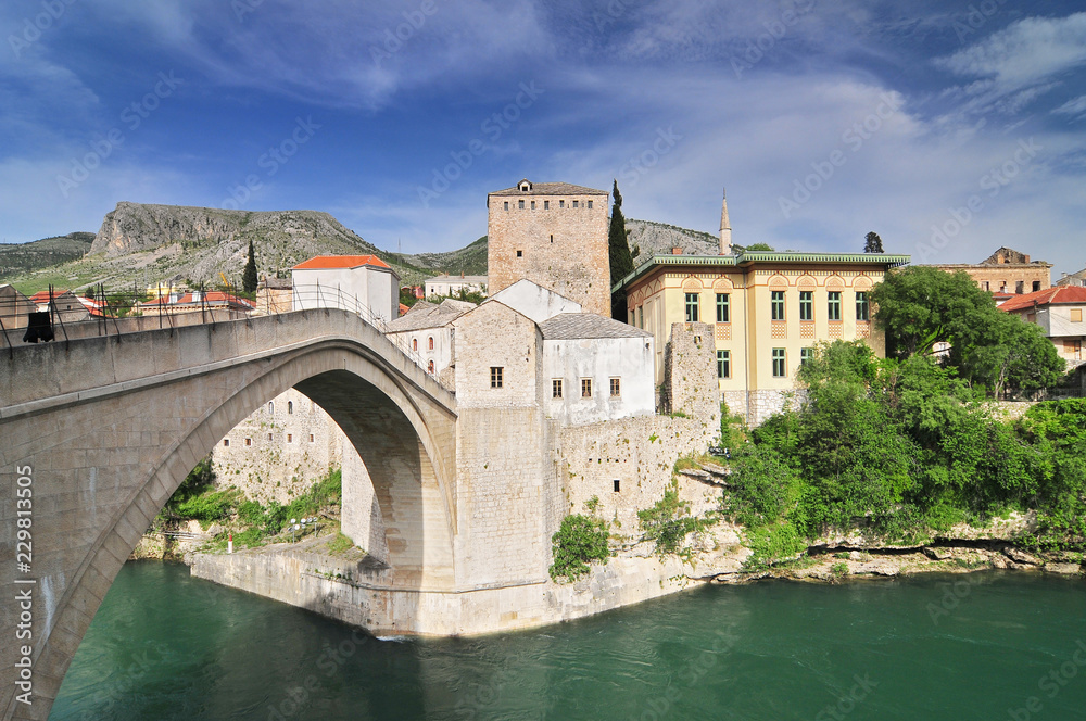 Old bridge in Mostar Bosnia and Herzegovina.