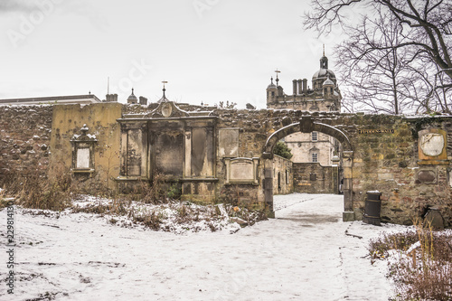 Greyfriars Kirkyard Edinburgh in winter
