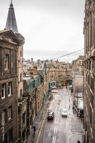 Edinburgh streets in winter