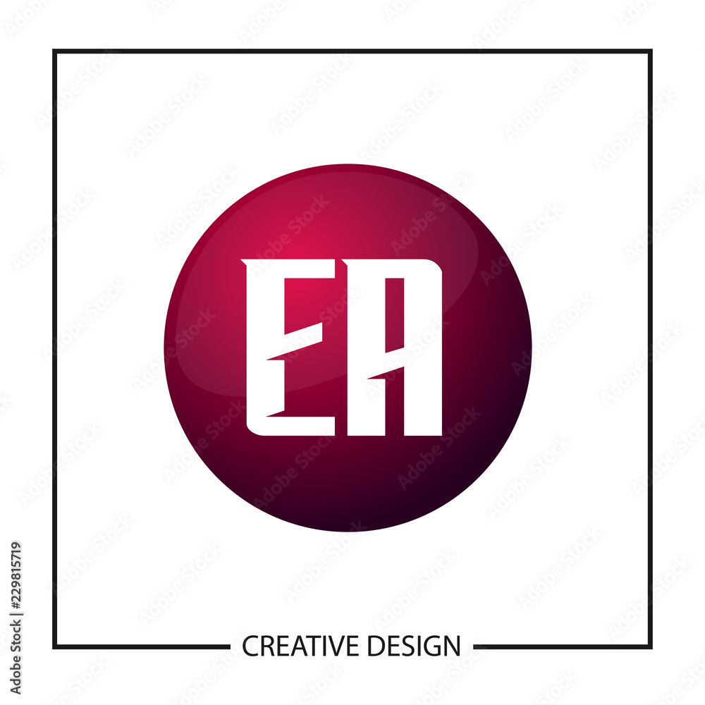 Initial Letter EA Logo Template Design Initial Letter EA Logo Template Design