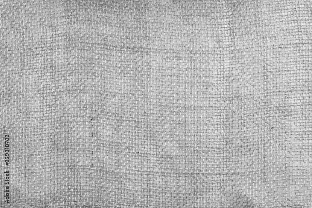 Fototapeta premium Clean light burlap texture