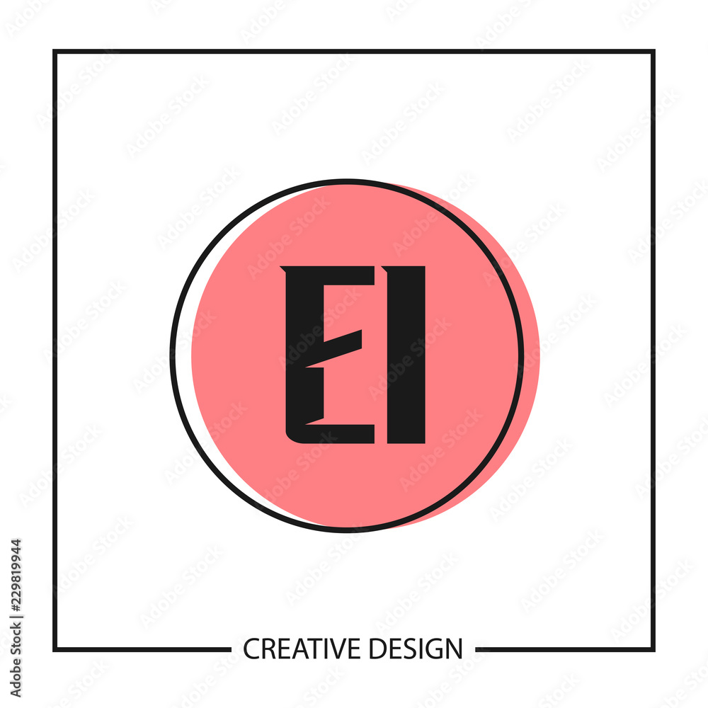 Initial Letter EI Logo Template Design Initial Letter EI Logo Template Design