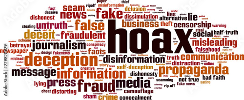 Hoax word cloud