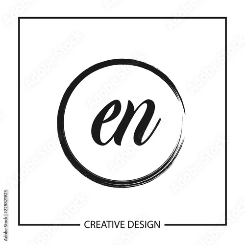 Initial Letter EN Logo Template Design